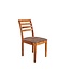 Invicta Interior Stoel MAKASSAR 90cm microvezel bruin en sheeshamhout bruine steenafwerking - 48656