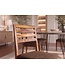 Invicta Interior Stoel MAKASSAR 90cm microvezel bruin en sheeshamhout bruine steenafwerking - 48656