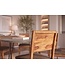Invicta Interior Stoel MAKASSAR 80cm gestructureerde stof grijs en sheeshamhout bruine steenafwerking - 48658