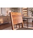 Invicta Interior Stoel MAKASSAR 80cm gestructureerde stof grijs en sheeshamhout bruine steenafwerking - 48658