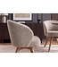 Invicta Interior Draaistoel WALKURE 180° auto-return met armleuningen veercore textielstof beige naturel - 48677