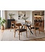 Invicta Interior Stoel KENNEDY met armleuningen kunstleer zwart en teakhout natuur - 48706