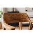 Invicta Interior Stoel KENNEDY met armleuningen kunstleer zwart en teakhout natuur - 48706