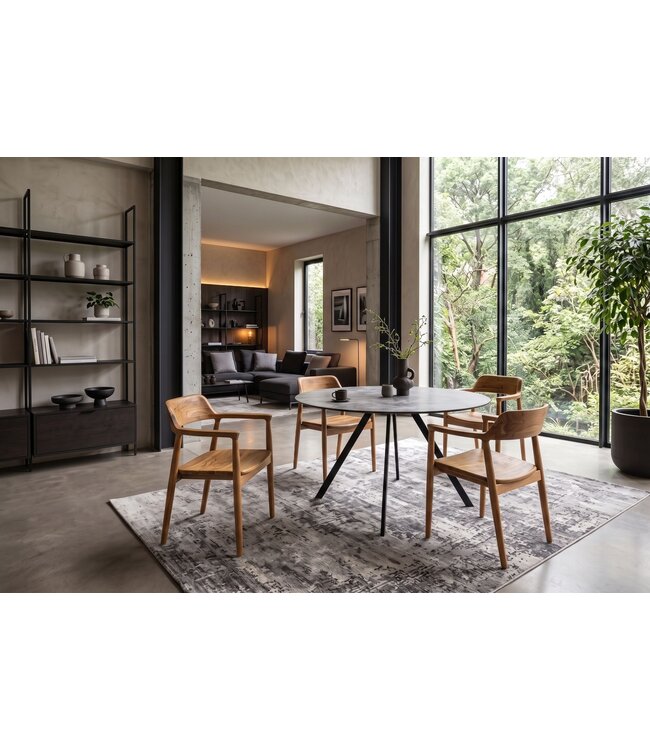 Invicta Interior Stoel KENNEDY met armleuningen teakwood naturel - 48708