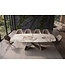 Invicta Interior Eettafel INFINITY 180-220-260cm bootvormig uitschuifbaar Italiaans patagonia keramiek wit bruin - 48792