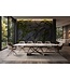 Invicta Interior Eettafel INFINITY 180-220-260cm bootvormig uitschuifbaar Italiaans patagonia keramiek wit bruin - 48792
