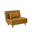 Invicta Interior Slaapstoel SMART MULTIFUNCTION 100cm fluweel mosterdgeel - 48804
