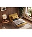 Invicta Interior Slaapstoel SMART MULTIFUNCTION 100cm fluweel mosterdgeel - 48804