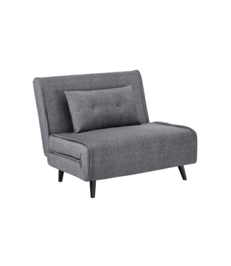 Invicta Interior Slaapstoel SMART MULTIFUNCTION 100cm fluweel grijs - 48806
