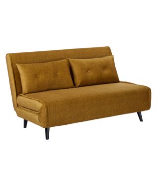 Invicta Interior Slaapfauteuil SMART MULTIFUNCTION 140cm fluweel mosterdgeel - 48808