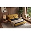 Invicta Interior Slaapfauteuil SMART MULTIFUNCTION 140cm fluweel mosterdgeel - 48808
