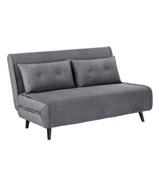 Invicta Interior Slaapstoel SMART MULTIFUNCTION 140cm fluweel grijs - 48810