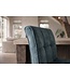 Invicta Interior Barkruk MODENA 92-116cm 360° draaibaar fluweel petrol met zwart metalen frame - 48848