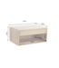 Invicta Interior Nachtkastje PURE 50cm hangend mangohout naturel crèmekleur - 48850