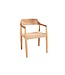 Invicta Interior Stoel KENNEDY met rieten zitting en armleuningen gerecycled pijnboomhout naturel - 48895