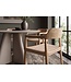 Invicta Interior Stoel KENNEDY met rieten zitting en armleuningen gerecycled pijnboomhout naturel - 48895