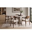 Invicta Interior Stoel KENNEDY met beklede zitting en armleuningen gerecycled dennen hout bruin smoke en geweven stof crème - 48896