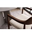 Invicta Interior Stoel KENNEDY met beklede zitting en armleuningen gerecycled dennen hout bruin smoke en geweven stof crème - 48896