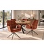 Invicta Interior Draaibare stoel CONCORD 180° auto-return met armleuningen pocket spring core fluweel roestbruin - 48898