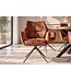 Invicta Interior Draaibare stoel CONCORD 180° auto-return met armleuningen pocket spring core fluweel roestbruin - 48898