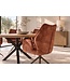 Invicta Interior Draaibare stoel CONCORD 180° auto-return met armleuningen pocket spring core fluweel roestbruin - 48898
