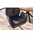 Invicta Interior Draaistoel CONCORD 180° auto-return met armleuningen, zakveersysteem, fluweel donkergrijs zwart - 48900