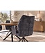 Invicta Interior Draaistoel CONCORD 180° auto-return met armleuningen, zakveersysteem, fluweel donkergrijs zwart - 48900