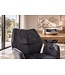 Invicta Interior Draaistoel CONCORD 180° auto-return met armleuningen, zakveersysteem, fluweel donkergrijs zwart - 48900