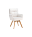 Invicta Interior Draaibare fauteuil BIG GEORGE 360° roteerbaar berkenhout frame met armleuningen veerkern koord beige - 48901