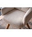 Invicta Interior Draaibare fauteuil BIG GEORGE 360° roteerbaar berkenhout frame met armleuningen veerkern koord beige - 48901