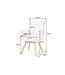 Invicta Interior Draaibare fauteuil BIG GEORGE 360° roteerbaar berkenhout frame met armleuningen veerkern koord beige - 48901