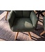 Invicta Interior Draaibare fauteuil BIG GEORGE 360° roteerbaar berkenhout frame met armleuningen veerkern koord groen - 48902