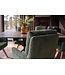 Invicta Interior Draaibare fauteuil BIG GEORGE 360° roteerbaar berkenhout frame met armleuningen veerkern koord groen - 48902