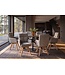 Invicta Interior Draaibare fauteuil BIG GEORGE 360° roteerbaar berkenhout frame met armleuningen veerkern koord greige - 48903