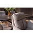 Invicta Interior Draaibare fauteuil BIG GEORGE 360° roteerbaar berkenhout frame met armleuningen veerkern koord greige - 48903