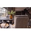 Invicta Interior Draaibare fauteuil BIG GEORGE 360° roteerbaar berkenhout frame met armleuningen veerkern koord greige - 48903