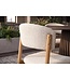 Invicta Interior Stoel VALHALLA WOOD textured fabric creamy en eikenhout naturel - 48920