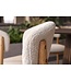 Invicta Interior Stoel VALHALLA WOOD textured fabric creamy en eikenhout naturel - 48920