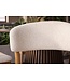 Invicta Interior Stoel VALHALLA WOOD textured fabric creamy en eikenhout naturel - 48920