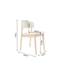 Invicta Interior Stoel VALHALLA WOOD textured fabric creamy en eikenhout naturel - 48920