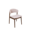Invicta Interior Stoel VALHALLA WOOD gestructureerde stof beige en eiken hout bruin - 48921