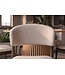 Invicta Interior Stoel VALHALLA WOOD gestructureerde stof beige en eiken hout bruin - 48921