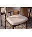 Invicta Interior Stoel VALHALLA WOOD gestructureerde stof beige en eiken hout bruin - 48921