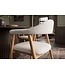 Invicta Interior Stoel VALHALLA WOOD met armleuningen geweven stof crème en naturel eikenhout - 48922