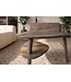 Invicta Interior Salontafel ORGANIC LIVING 55cm met opbergvak sheesham hout grijs smoke afwerking - 48938