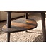 Invicta Interior Salontafel ORGANIC LIVING 55cm met opbergvak sheesham hout grijs smoke afwerking - 48938