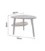 Invicta Interior Salontafel ORGANIC LIVING 55cm met opbergvak sheesham hout grijs smoke afwerking - 48938