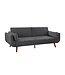 Invicta Interior Slaapbank DIVANI 220cm 3-zits fluweel grijs - 48984