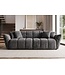 Invicta Interior Loungebank CLOUD 260cm 3-zits XXL vogue velvet grey - 49022