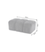 Invicta Interior Kruk CLOUD 100cm vogue velvet grijs - 49023